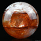 3.37'' Rainbow Dark Firequartz Sphere Crystal Healing Hand Carved Sphere/Ball