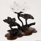 Clearquartz Lotus Flower Sculpture Crystal Healing Hand Carved