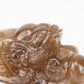 Golden Rutile,Rutilated Money Toad Sculpture,Hand Carved
