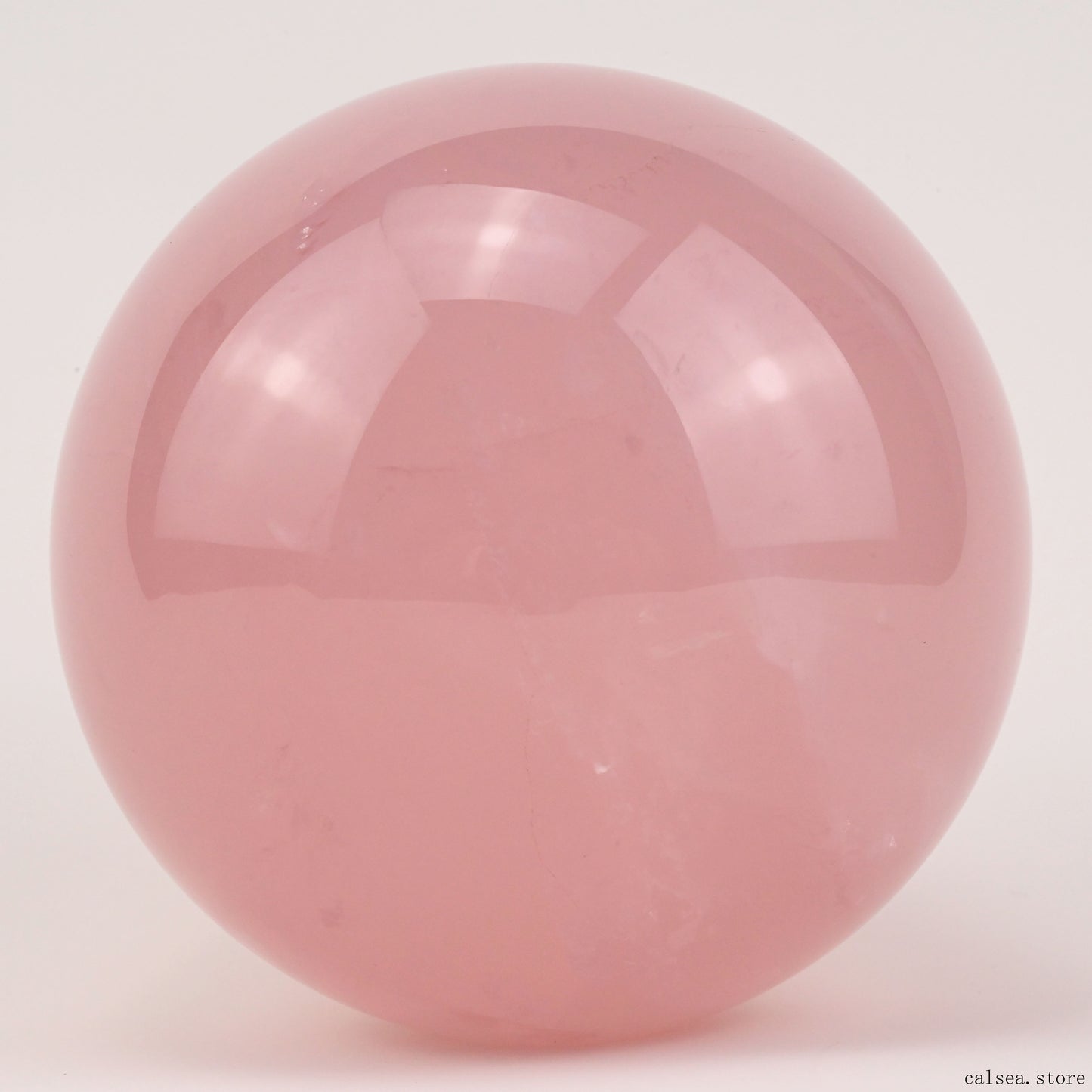 3.7'' Starlight Rosequartz Sphere Hand Carved Crystal Healing Starlight Glimmer Sphere/Ball