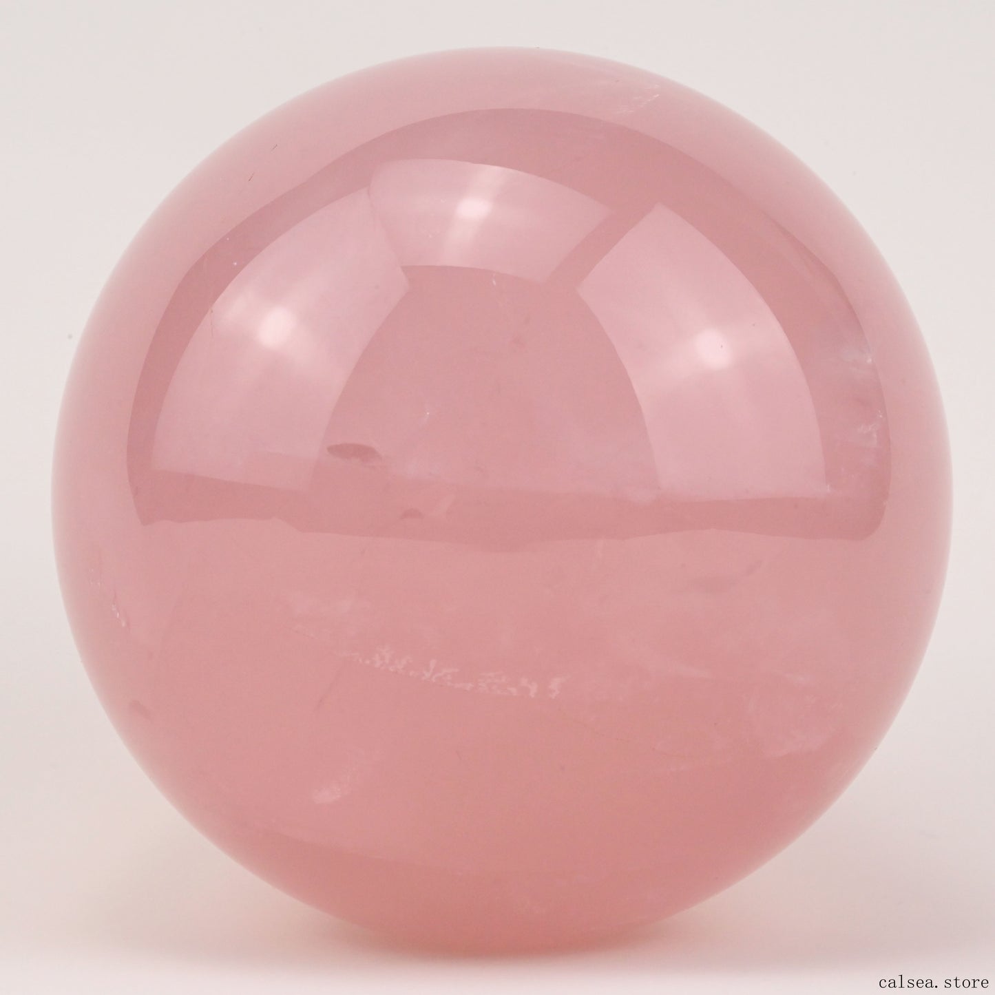 3.7'' Starlight Rosequartz Sphere Hand Carved Crystal Healing Starlight Glimmer Sphere/Ball